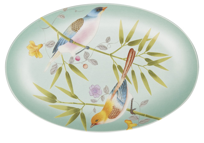 Pickle dish turquoise background - Raynaud